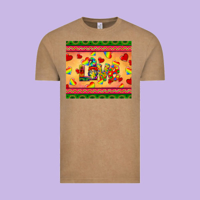 Autism Awareness Love Vintage Tee Designed By Barkaloodesign