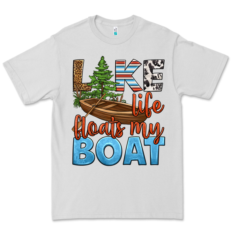 Lake Life Floats My Boat Premium Tee by HRA Design Shop | Teevron