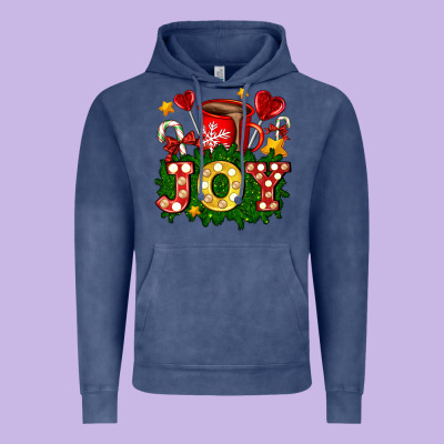 Christmas Joy Coffee And Candies Vintage Hoodie Designed By Adodesignshop