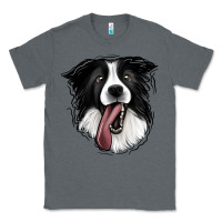 Charcoal Heather Border Collie Classic Tee - Jasminsmagicworld