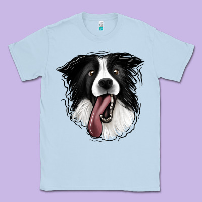 Border Collie Classic Tee Designed By Jasminsmagicworld