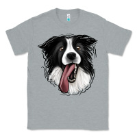 Heather Grey Border Collie Classic Tee - Jasminsmagicworld