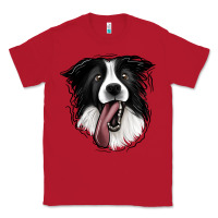 Red Border Collie Classic Tee - Jasminsmagicworld