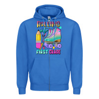 True Royal rolling into first grade Zipper Hoodie - BundleAndBundleShop