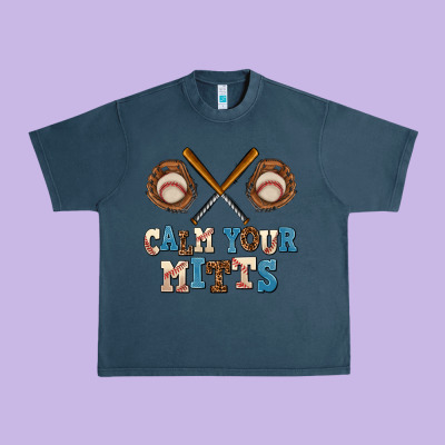 Calm Your Mitts Urban Heavy Tee Designed By Adodesignshop
