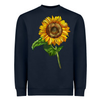 Navy mammoth sunflower Heavyweight Sweatshirt - LillyAllenDesigns