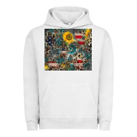 Pigment Lunar Rock America Flag Leopard Gemstone Sunflower Urban Hoodie - CowCowDesign