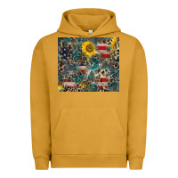 Pigment Peanut Butter America Flag Leopard Gemstone Sunflower Urban Hoodie - CowCowDesign