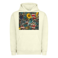 Pigment Pistachio America Flag Leopard Gemstone Sunflower Urban Hoodie - CowCowDesign