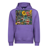 Tulip America Flag Leopard Gemstone Sunflower Urban Hoodie - CowCowDesign