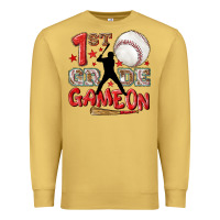 Antique Gold back to school 1st baseball game on Premium Sweatshirt - NancyCooperArtShop