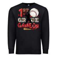 Black back to school 1st baseball game on Premium Sweatshirt - NancyCooperArtShop