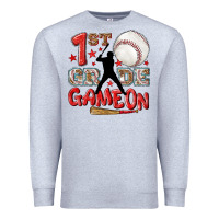 Heather Grey back to school 1st baseball game on Premium Sweatshirt - NancyCooperArtShop