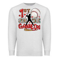 Oatmeal Heather back to school 1st baseball game on Premium Sweatshirt - NancyCooperArtShop