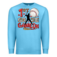 Ocean Blue back to school 1st baseball game on Premium Sweatshirt - NancyCooperArtShop