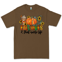 Cacao fall vibes and that nurse life Premium Tee - CowhideDigitalArt