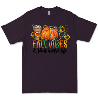 Plum fall vibes and that nurse life Premium Tee - CowhideDigitalArt
