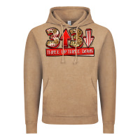 Three Up Three Down Baseball Vintage Hoodie | Teevron