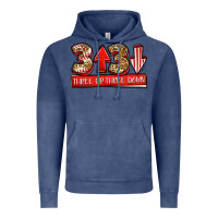 Vintage Denim three up three down baseball Vintage Hoodie - Jasminsmagicworld