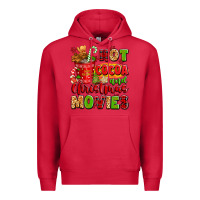 Cardinal hot cocoa and christmas movies Premium Hoodie - texasbilliewilder