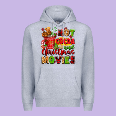 Hot Cocoa And Christmas Movies Premium Hoodie Designed By Texasbilliewilder