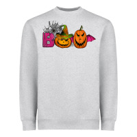 Heather Grey boo pumpkins Heavyweight Sweatshirt - Jasminsmagicworld