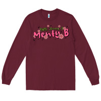Burgundy having a menty b, cute and trendy Long Sleeve Tee - MaliasSmallBusiness