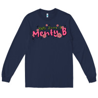 Navy having a menty b, cute and trendy Long Sleeve Tee - MaliasSmallBusiness