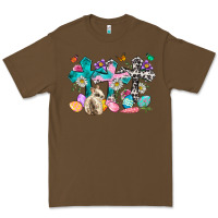 Cacao Western rabbit with Cross and flowers Premium Tee - Neo Western