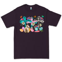 Plum Western rabbit with Cross and flowers Premium Tee - Neo Western