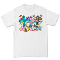 White Western rabbit with Cross and flowers Premium Tee - Neo Western