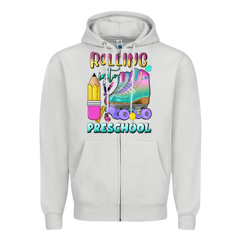 Rolling Into Preschool Zipper Hoodie by BundleAndBundleShop | Teevron