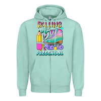 Seafoam rolling into preschool Zipper Hoodie - BundleAndBundleShop