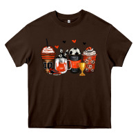 Chocolate Brown soccer coffee cups Heavy Core Tee - Zillion Design Studio