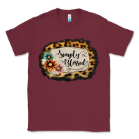 Burgundy simply blessed Classic Tee - Jasminsmagicworld