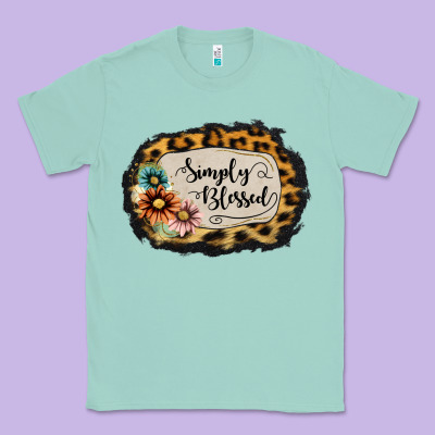 Simply Blessed Classic Tee Designed By Jasminsmagicworld