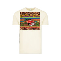 Vintage Arctic truck sunflower leopard Vintage Tee - AdoDesignShop