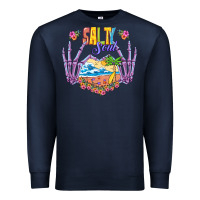 Navy Salty soul Premium Sweatshirt - NancyCooperArtShop