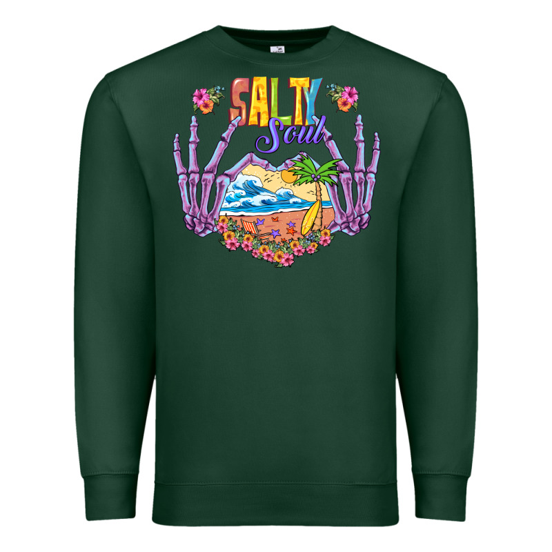 Salty Soul Premium Sweatshirt by NancyCooperArtShop | Teevron