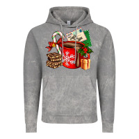 Cloud Rock Christmas hot chocolate cup with gift and letters Vintage Hoodie - AdoDesignShop