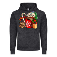Christmas Hot Chocolate Cup With Gift And Letters Vintage Hoodie | Teevron