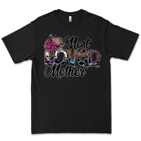 Black most loved mother Premium Tee - SublimationCraftShop