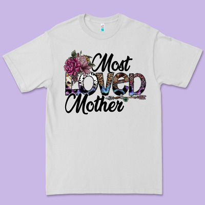 Most Loved Mother Premium Tee Designed By Sublimationcraftshop