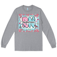 Heather Grey registered nurse rn Long Sleeve Tee - MaliasSmallBusiness