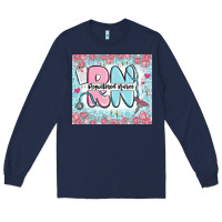 Navy registered nurse rn Long Sleeve Tee - MaliasSmallBusiness