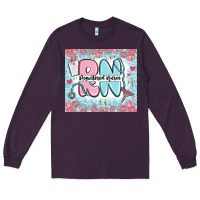 Plum registered nurse rn Long Sleeve Tee - MaliasSmallBusiness