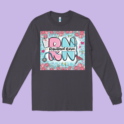 Registered Nurse Rn Long Sleeve Tee Designed By Maliassmallbusiness