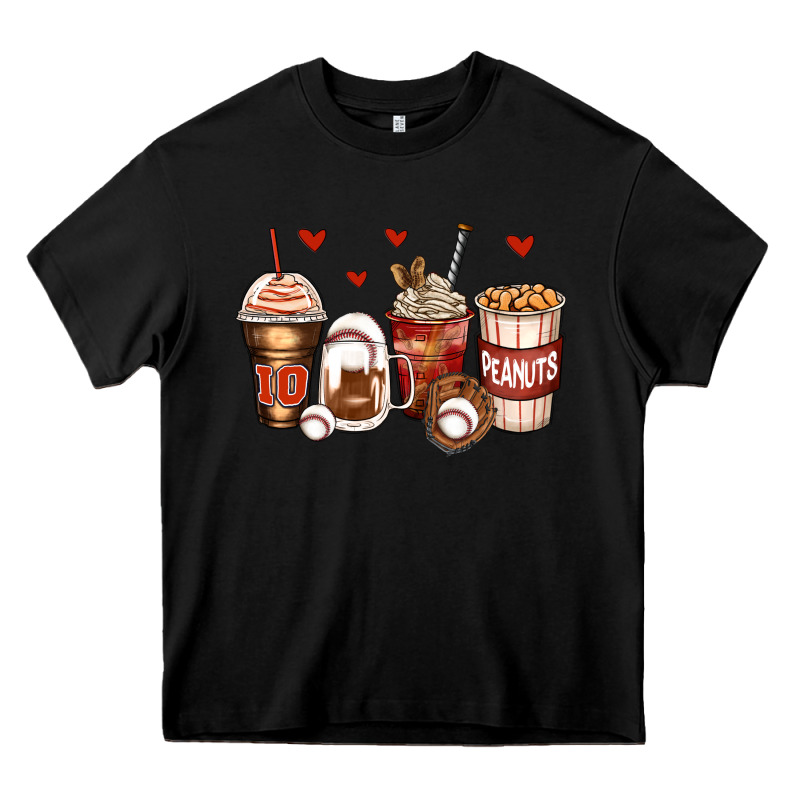 Baseball Coffee Cups Heavy Core Tee by Zillion Design Studio | Teevron