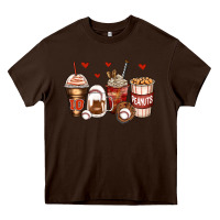 Chocolate Brown baseball coffee cups Heavy Core Tee - Zillion Design Studio