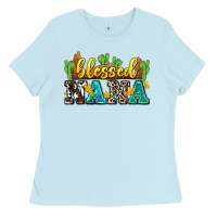 Baby Blue blessed nana Ladies Tee - Zillion Design Studio